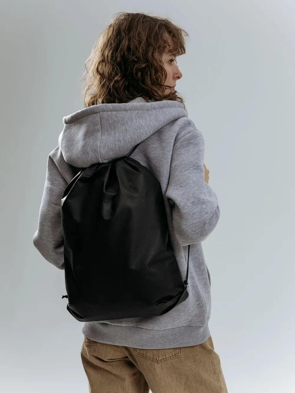 Рюкзак-мешок Fitbag, черный заказать онлайн с вашим дизайном на заказ в Москве и области