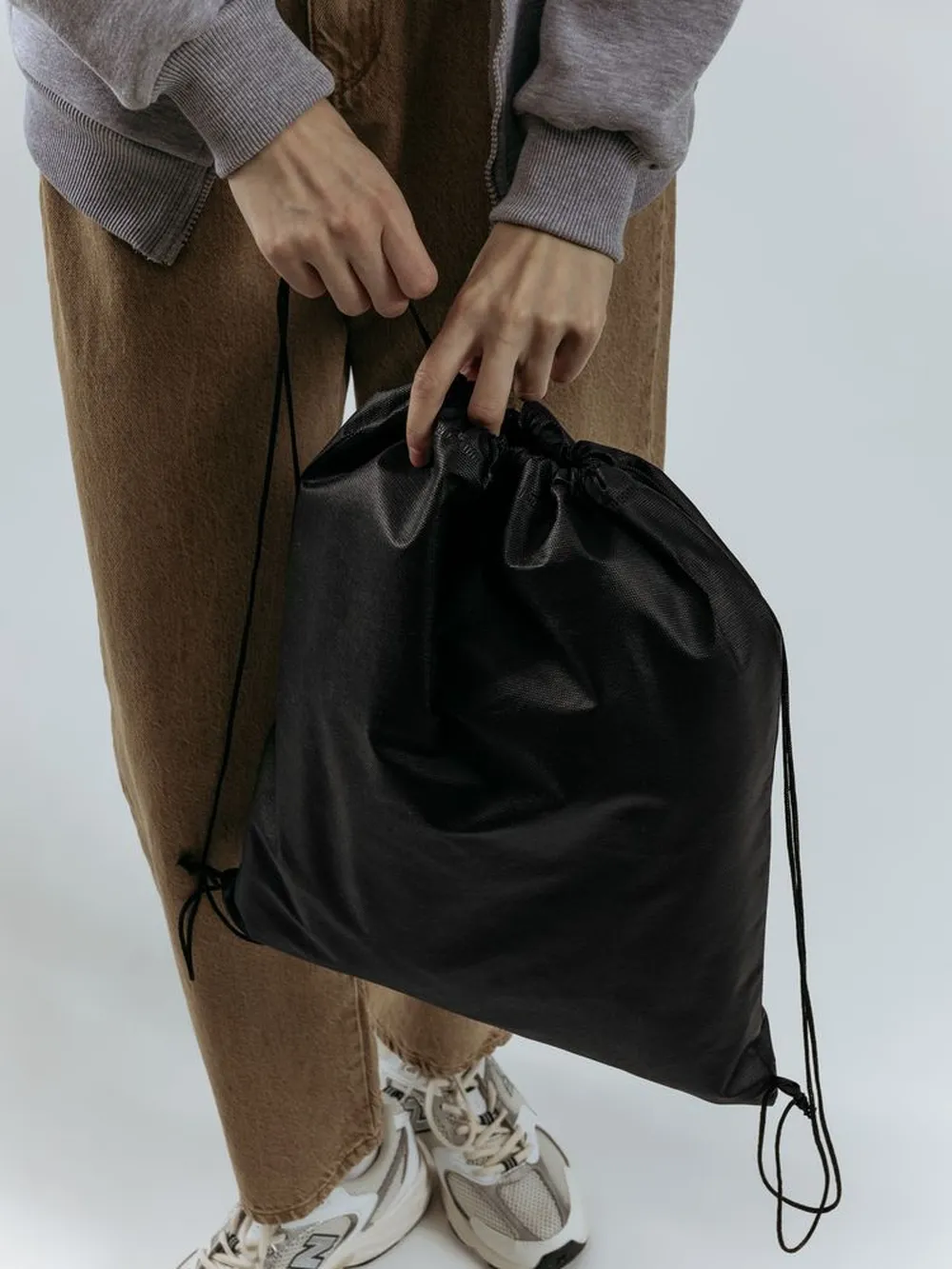 Рюкзак-мешок Fitbag, черный заказать онлайн с вашим дизайном на заказ в Москве и области