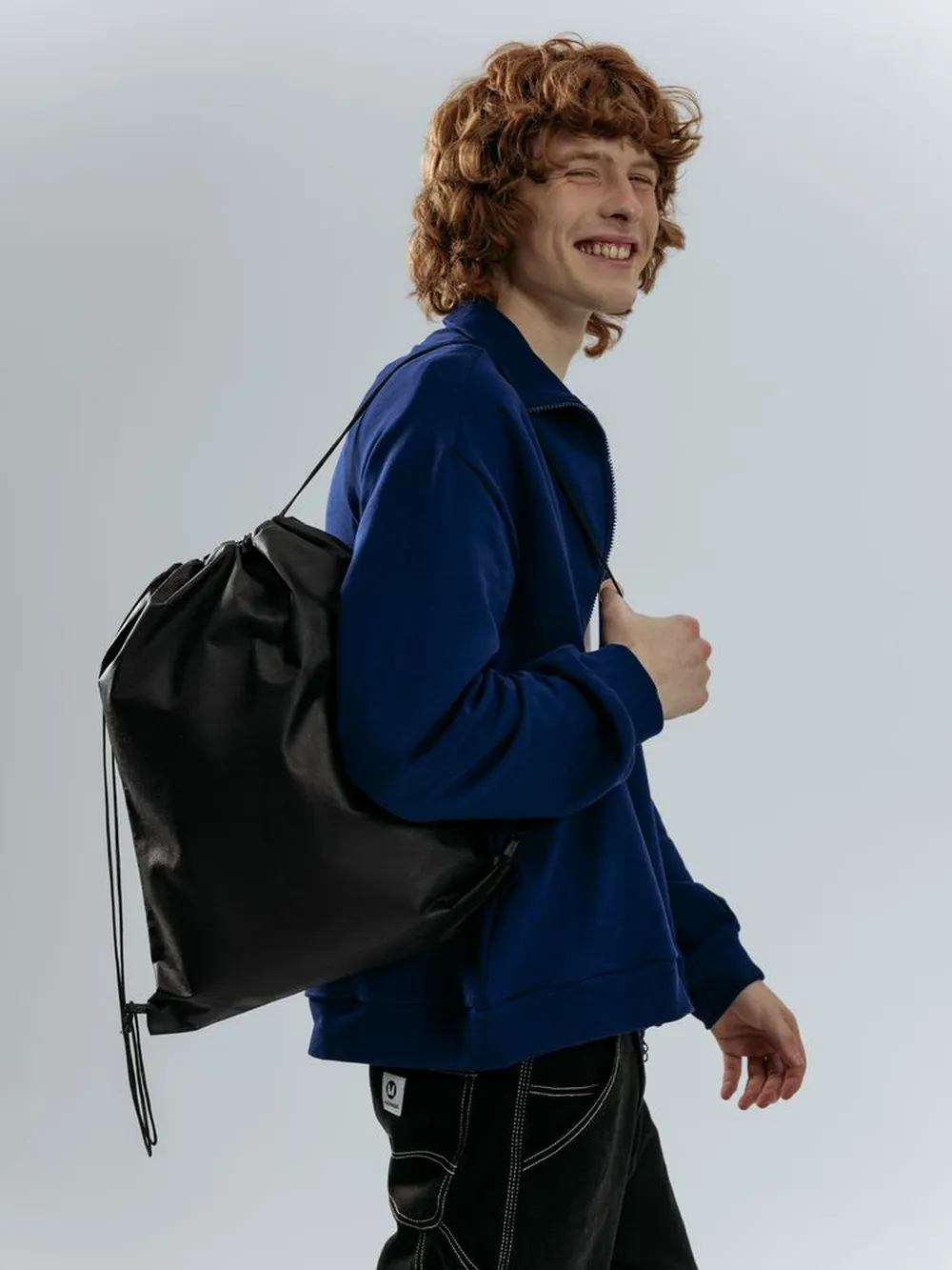 Рюкзак-мешок Fitbag, черный заказать онлайн с вашим дизайном на заказ в Москве и области