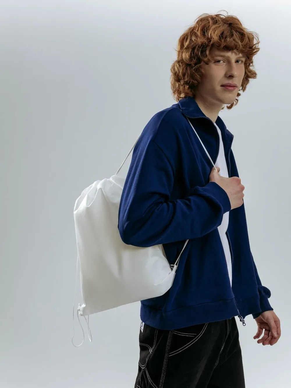 Рюкзак-мешок Fitbag, белый заказать онлайн с вашим дизайном на заказ в Москве и области