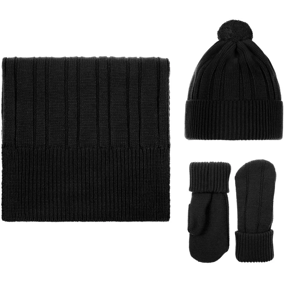 Шапка Knit Beat, черная заказать онлайн с вашим дизайном на заказ в Москве и области