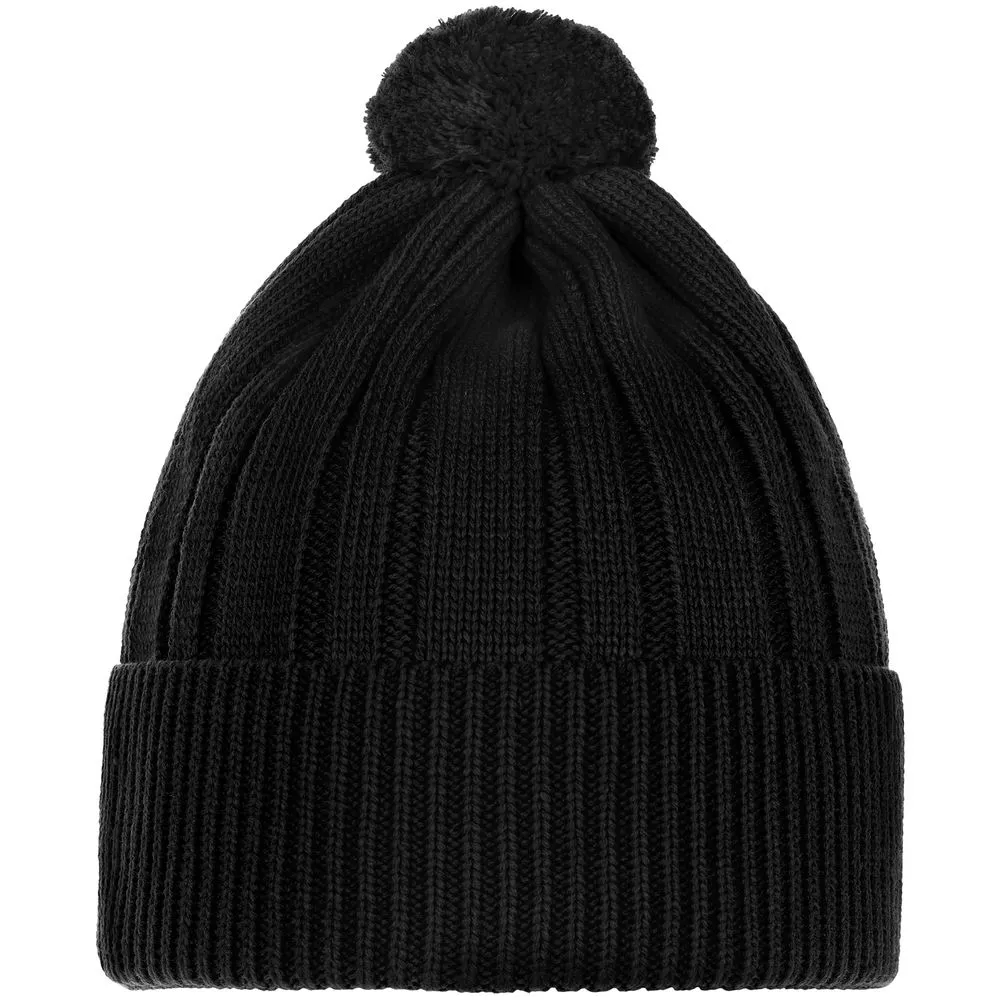 Шапка Knit Beat, черная заказать онлайн с вашим дизайном на заказ в Москве и области