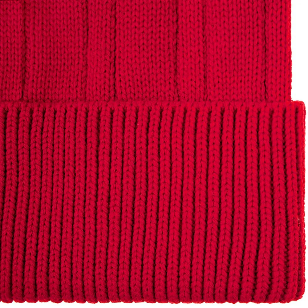Шапка Knit Beat, красная заказать онлайн с вашим дизайном на заказ в Москве и области