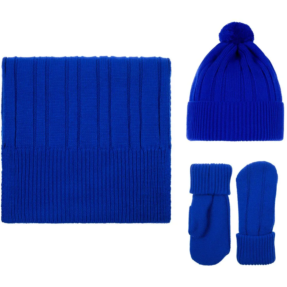 Шапка Knit Beat, синяя заказать онлайн с вашим дизайном на заказ в Москве и области
