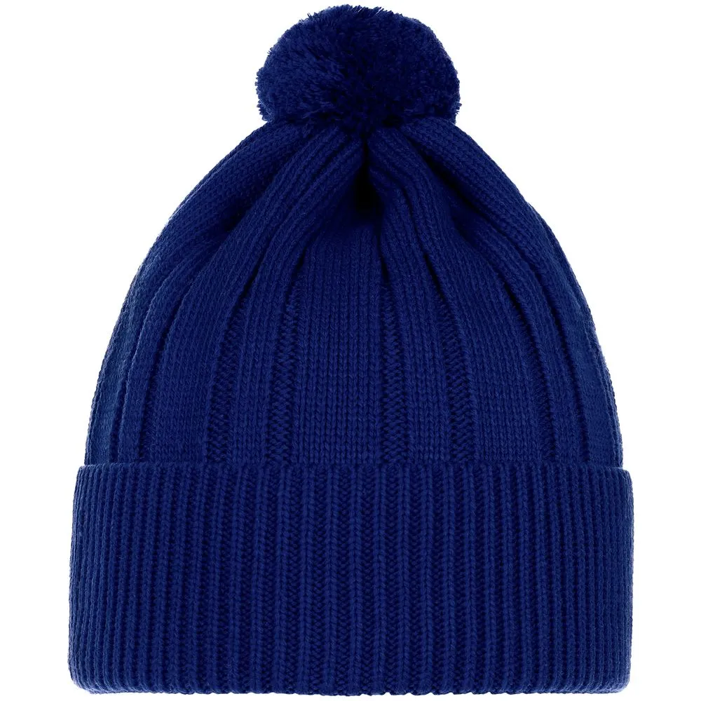 Шапка Knit Beat, темно-синяя заказать онлайн с вашим дизайном на заказ в Москве и области