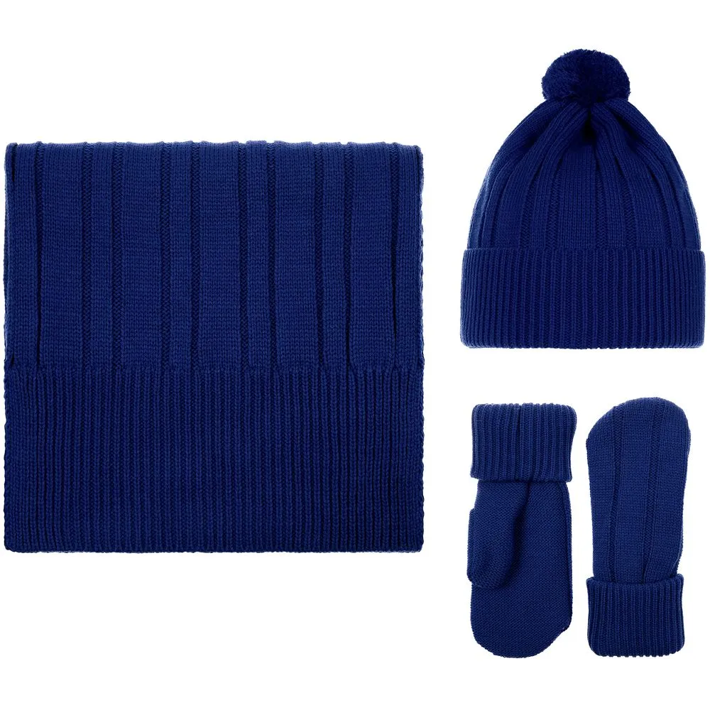 Шапка Knit Beat, темно-синяя заказать онлайн с вашим дизайном на заказ в Москве и области