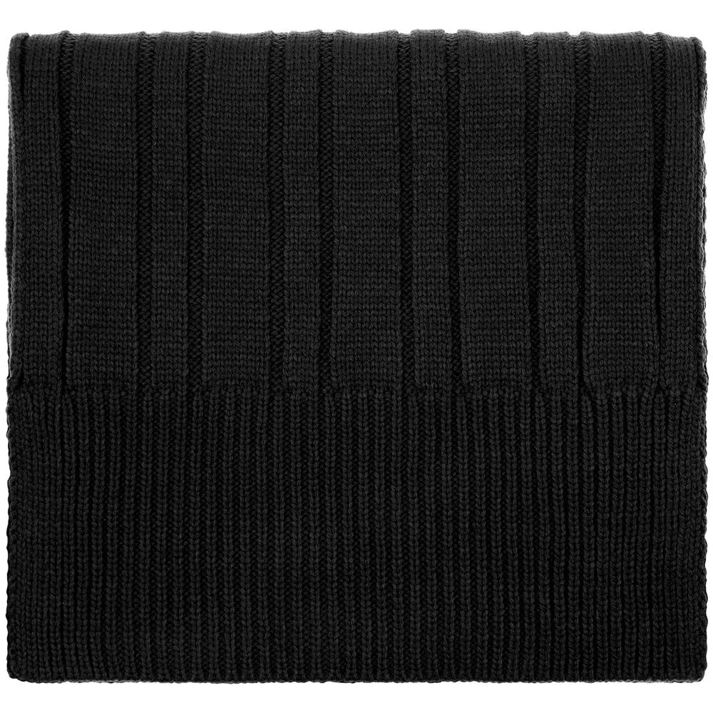 Шарф Knit Beat, черный заказать онлайн с вашим дизайном на заказ в Москве и области