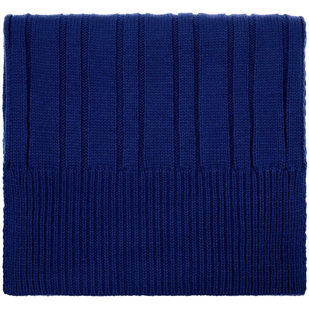 Шарф Knit Beat, темно-синий заказать онлайн с вашим дизайном на заказ в Москве и области