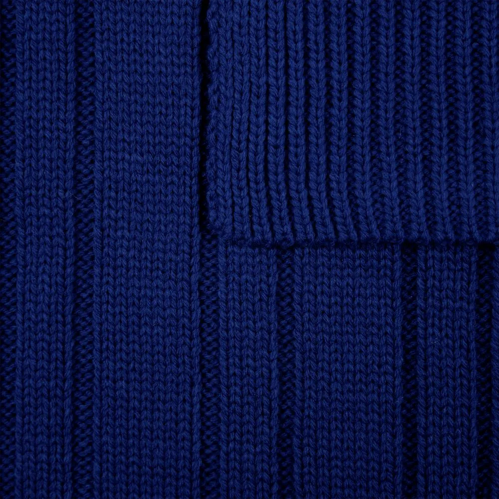 Шарф Knit Beat, темно-синий заказать онлайн с вашим дизайном на заказ в Москве и области
