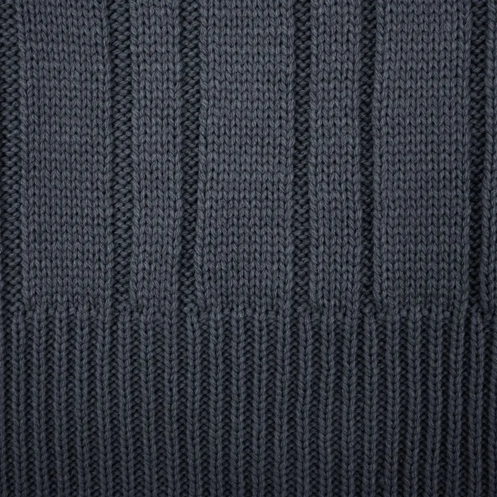 Шарф Knit Beat, серый (графит) заказать онлайн с вашим дизайном на заказ в Москве и области