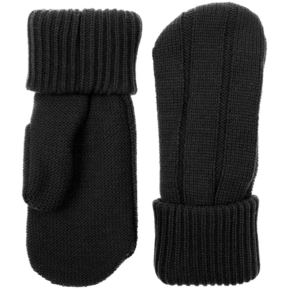 Варежки Knit Beat, черные заказать онлайн с вашим дизайном на заказ в Москве и области