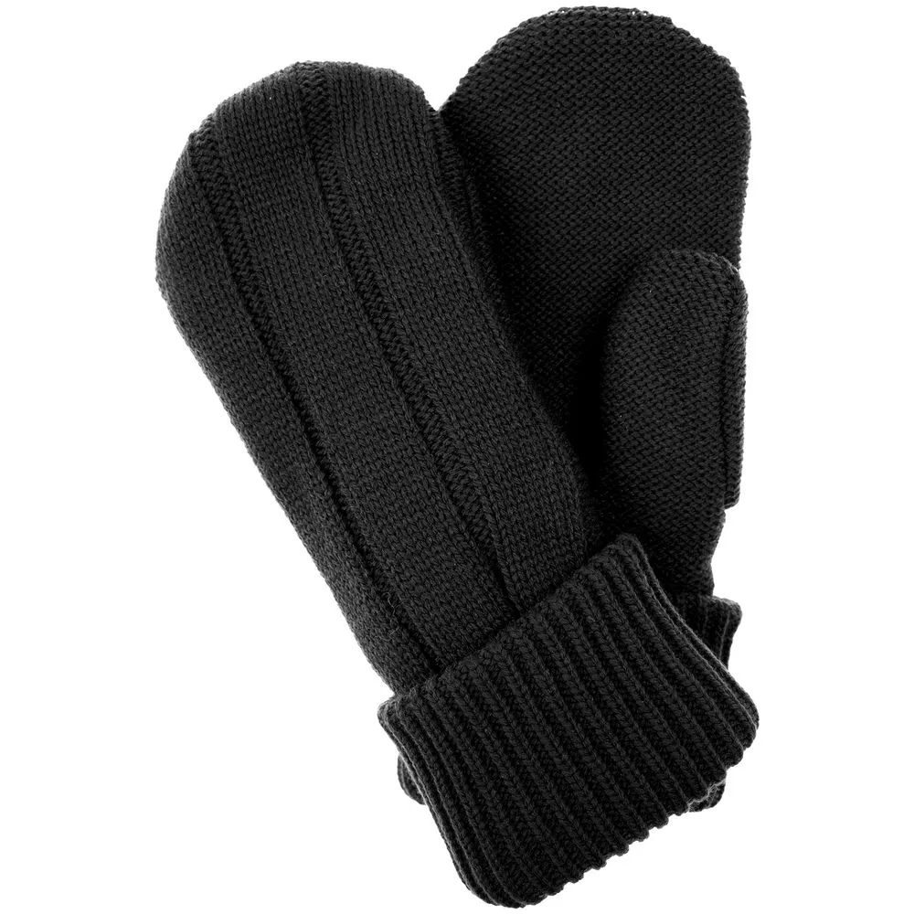 Варежки Knit Beat, черные заказать онлайн с вашим дизайном на заказ в Москве и области