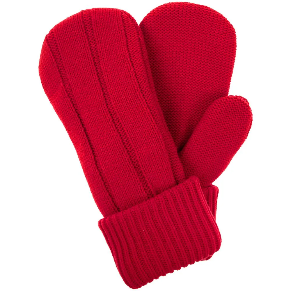 Варежки Knit Beat, красные заказать онлайн с вашим дизайном на заказ в Москве и области