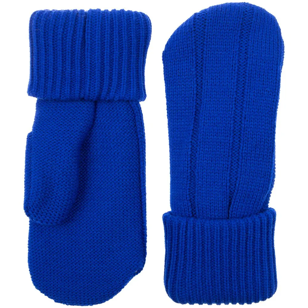 Варежки Knit Beat, синие заказать онлайн с вашим дизайном на заказ в Москве и области