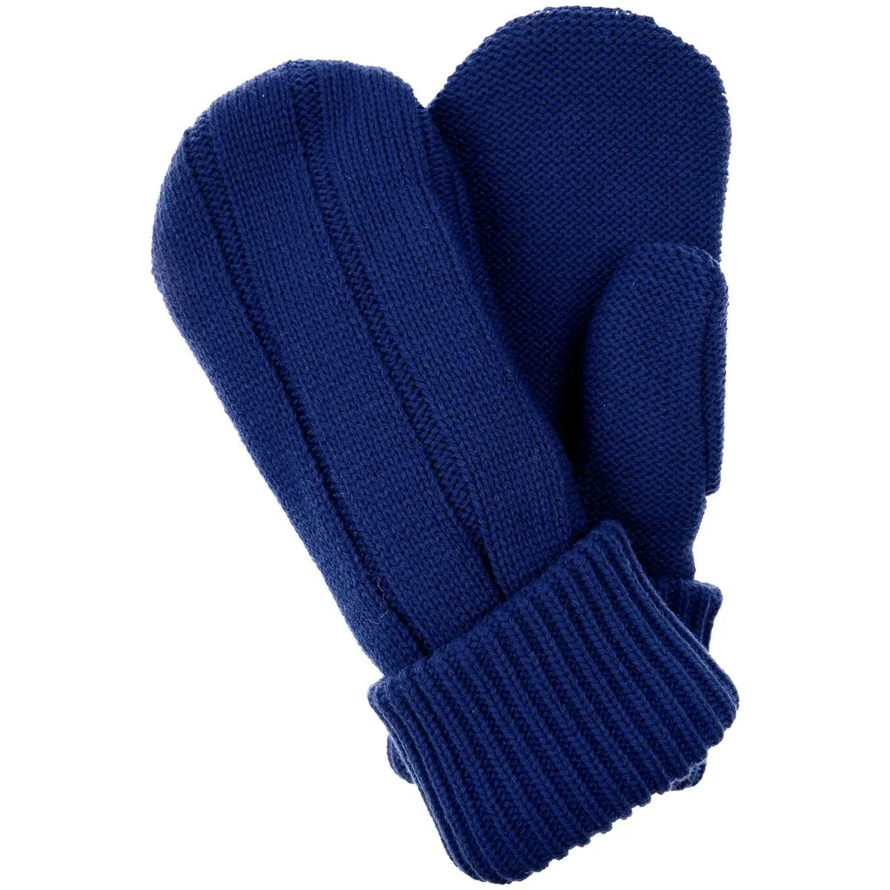 Варежки Knit Beat, темно-синие, размер L/XL заказать онлайн с вашим дизайном на заказ в Москве и области
