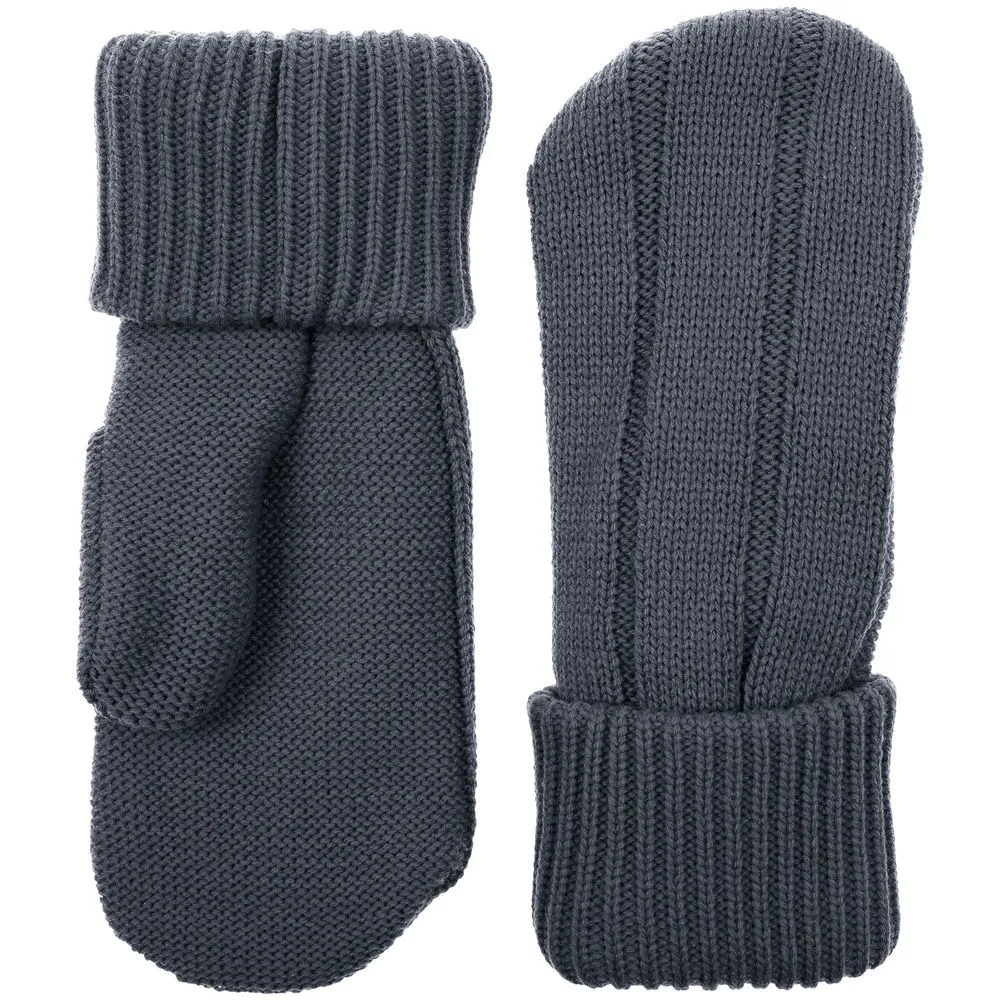 Варежки Knit Beat, серые (графит), размер L/XL заказать онлайн с вашим дизайном на заказ в Москве и области