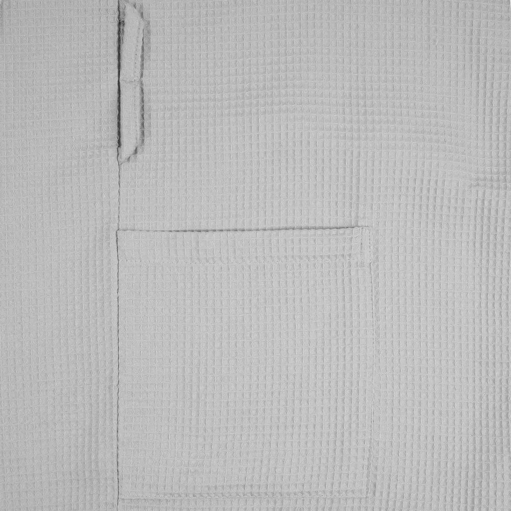 Халат вафельный Kimono, светло-серый заказать онлайн с вашим дизайном на заказ в Москве и области