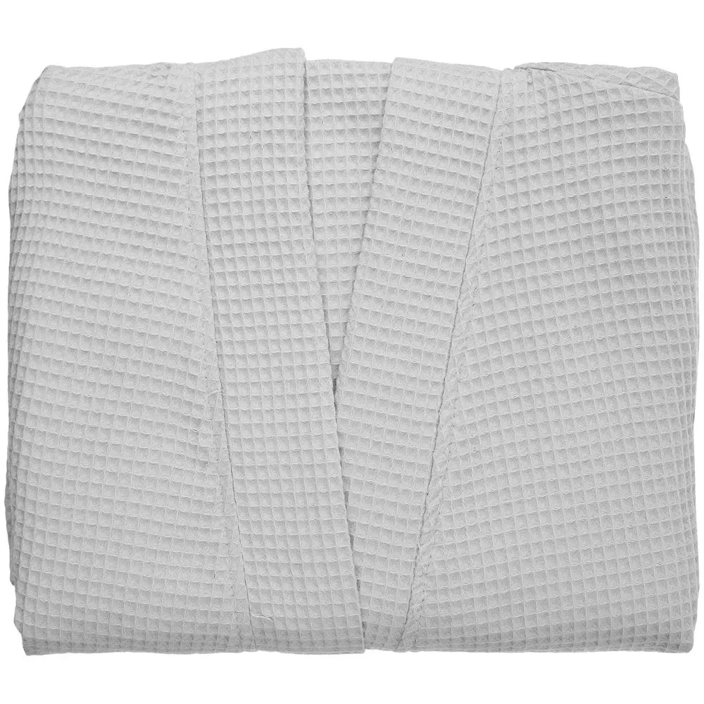 Халат вафельный Kimono, светло-серый заказать онлайн с вашим дизайном на заказ в Москве и области