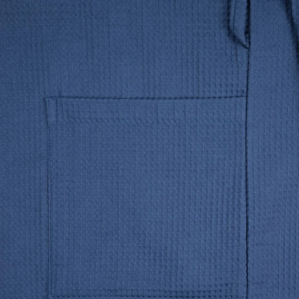 Халат вафельный Kimono, темно-синий, размер XL/XXL заказать онлайн с вашим дизайном на заказ в Москве и области
