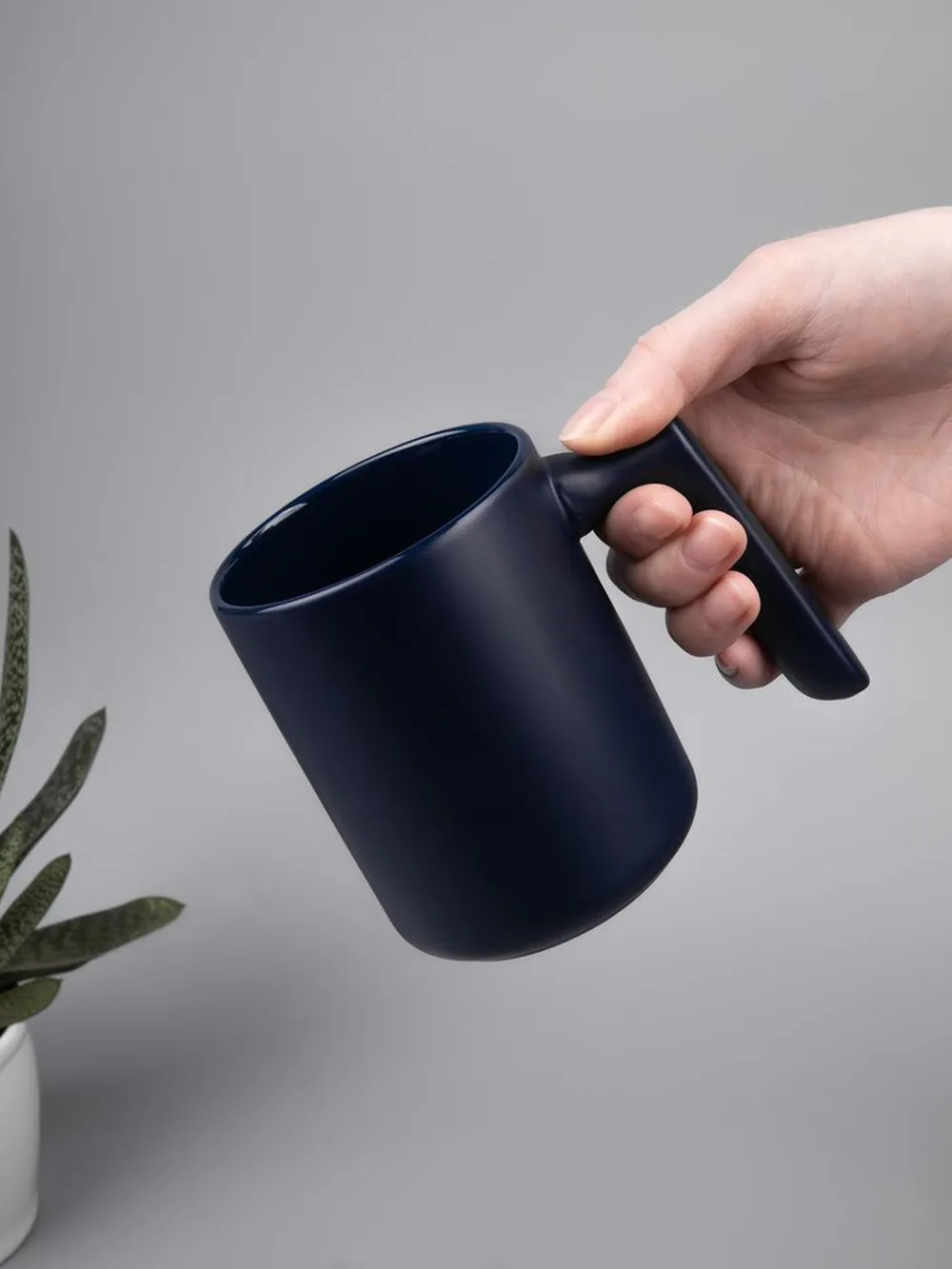 Кружка Visari, темно-синяя заказать онлайн с вашим дизайном на заказ в Москве и области