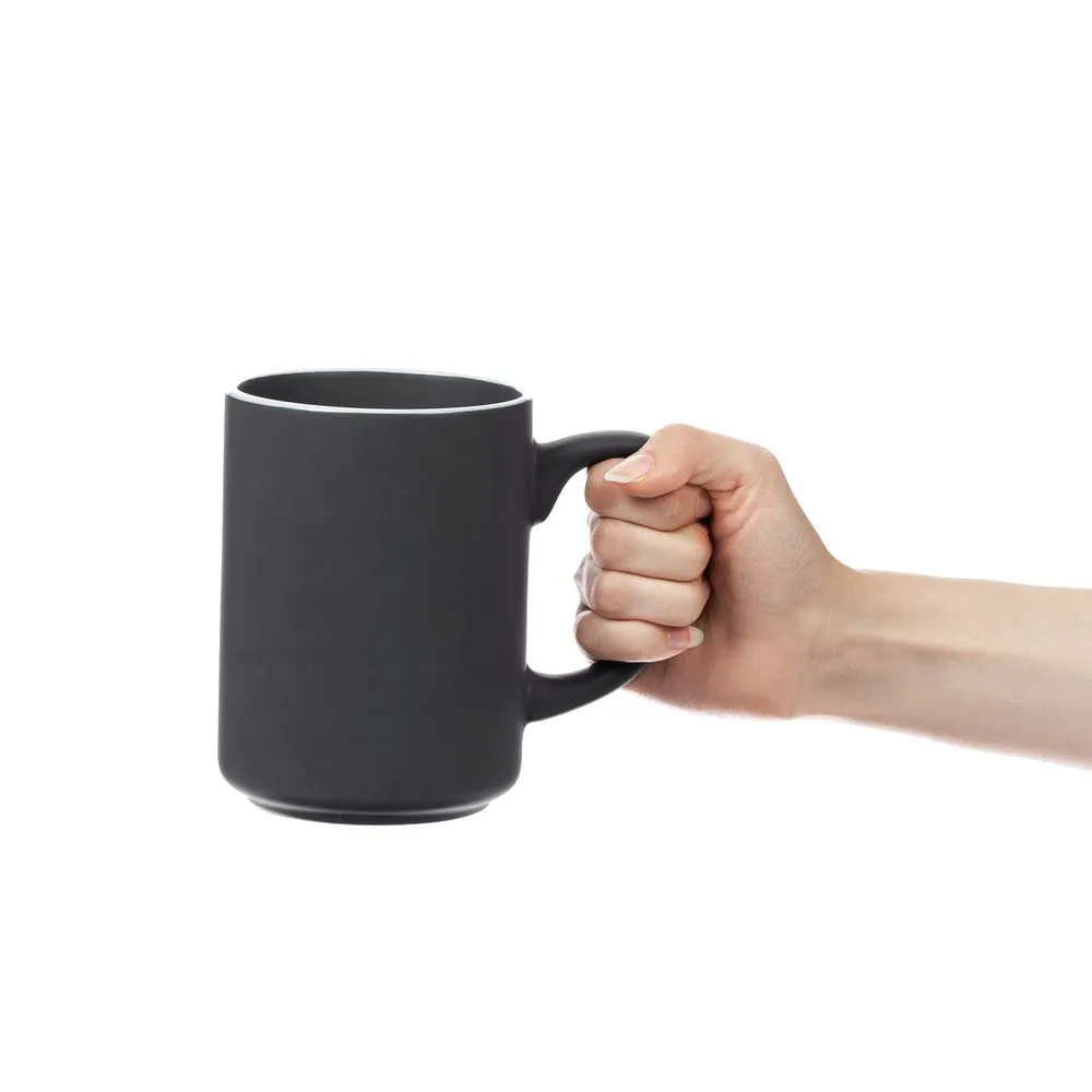 Кружка Mugful, темно-серая (графитовая) заказать онлайн с вашим дизайном на заказ в Москве и области