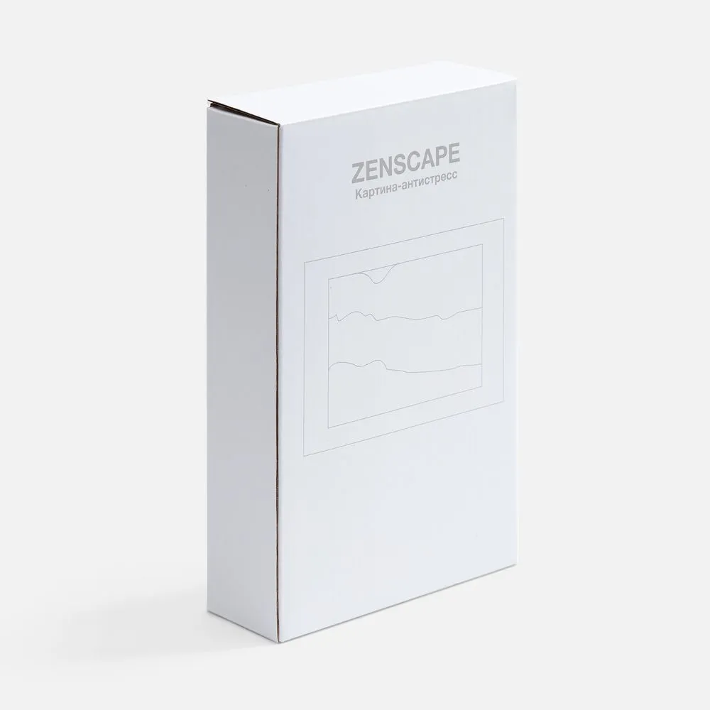 Песочная картина-антистресс Zenscape, белая с синим заказать онлайн с вашим дизайном на заказ в Москве и области