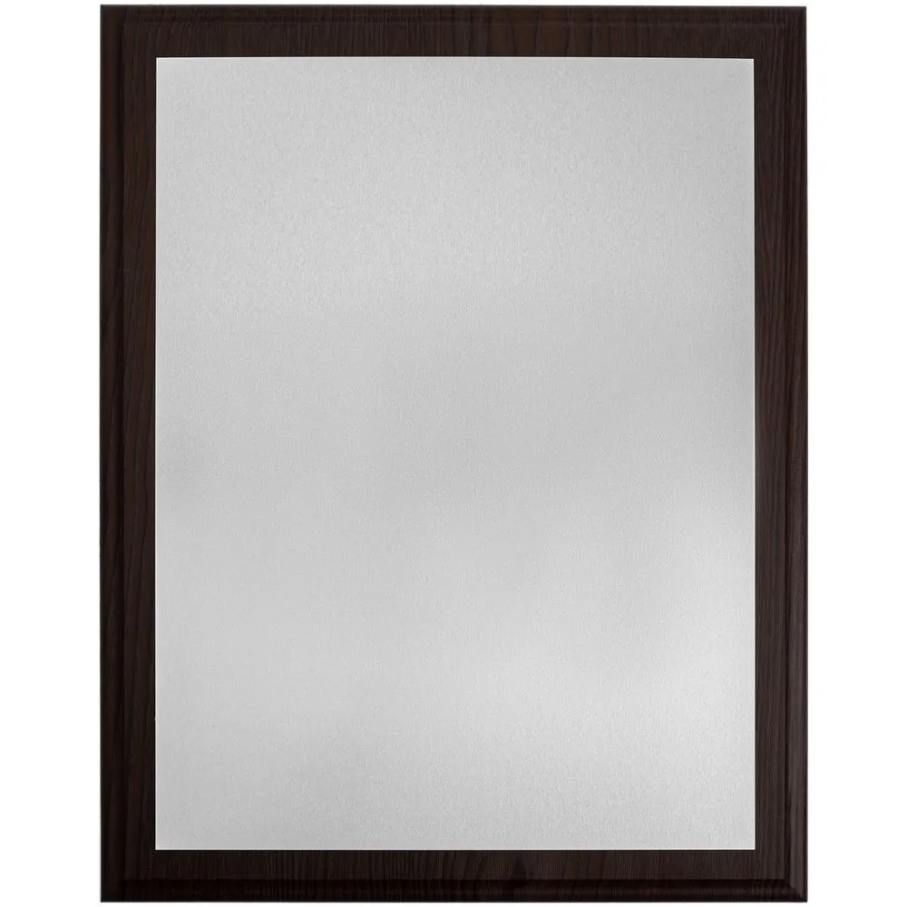 Плакетка Plaque XL, венге с серебристой пластиной заказать онлайн с вашим дизайном на заказ в Москве и области