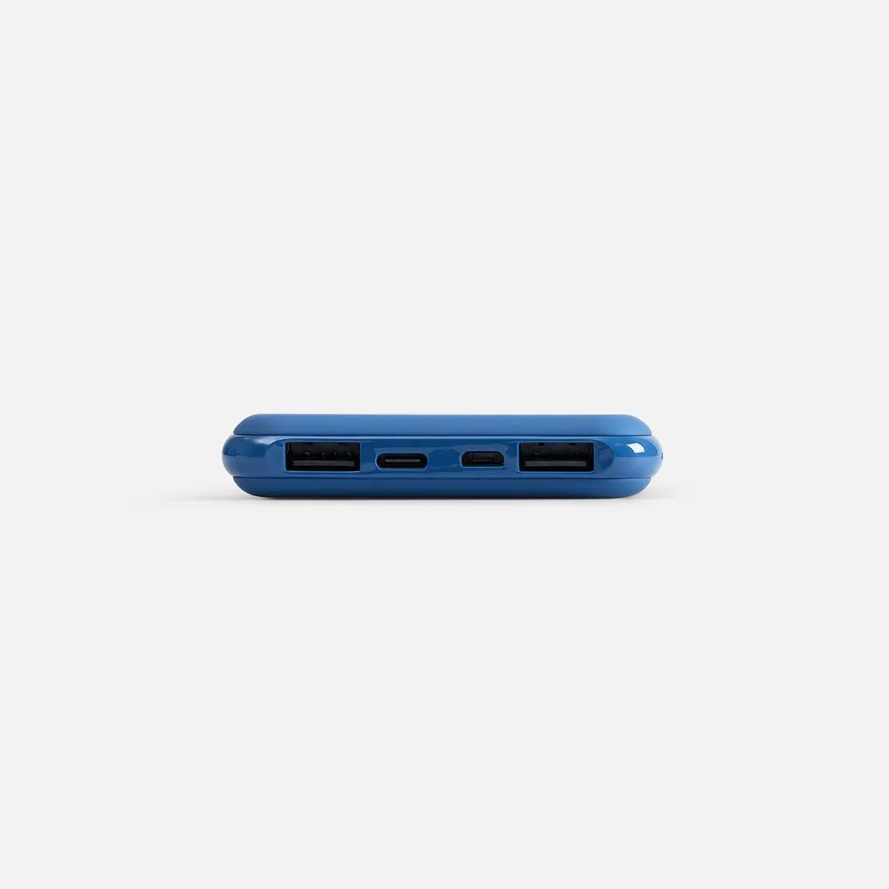 Аккумулятор с беспроводной зарядкой All Day Wireless 10000 мАч, синий заказать онлайн с вашим дизайном на заказ в Москве и области