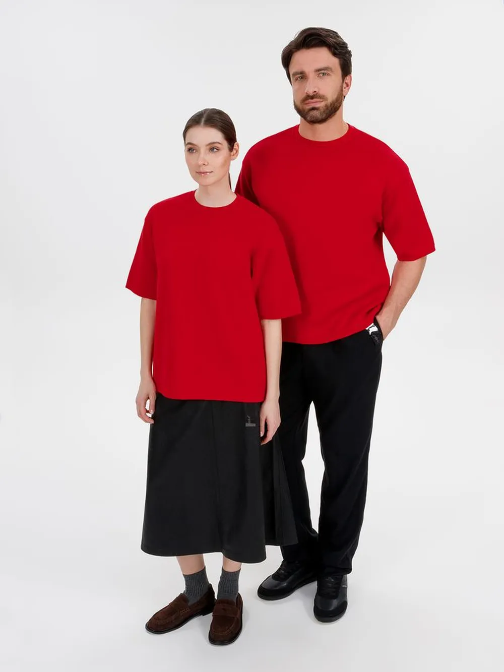 Джемпер с коротким рукавом Siluetti Volumica, красный, размер XL/XXL заказать онлайн с вашим дизайном на заказ в Москве и области