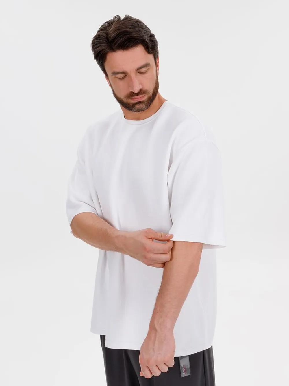 Джемпер с коротким рукавом Siluetti Volumica, молочно-белый, размер XL/XXL заказать онлайн с вашим дизайном на заказ в Москве и области