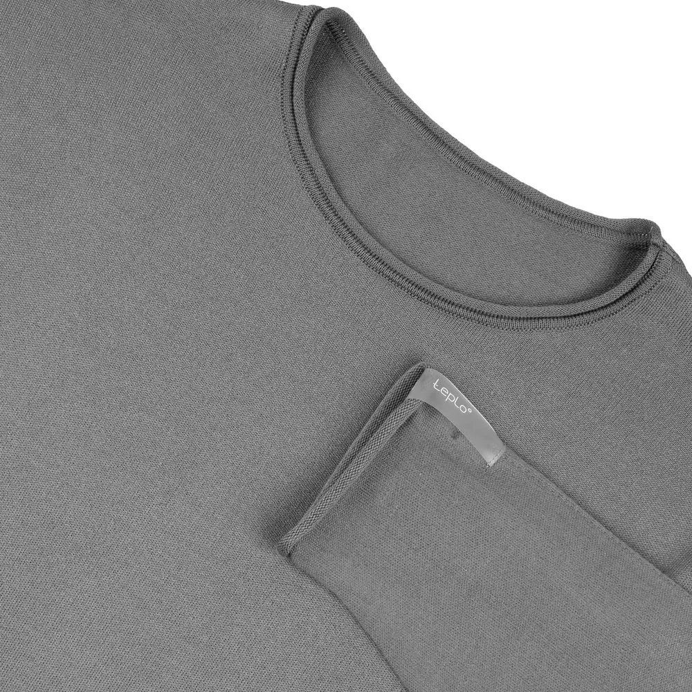 Лонгслив унисекс Siluetti Fuori, серый, размер L/XL заказать онлайн с вашим дизайном на заказ в Москве и области