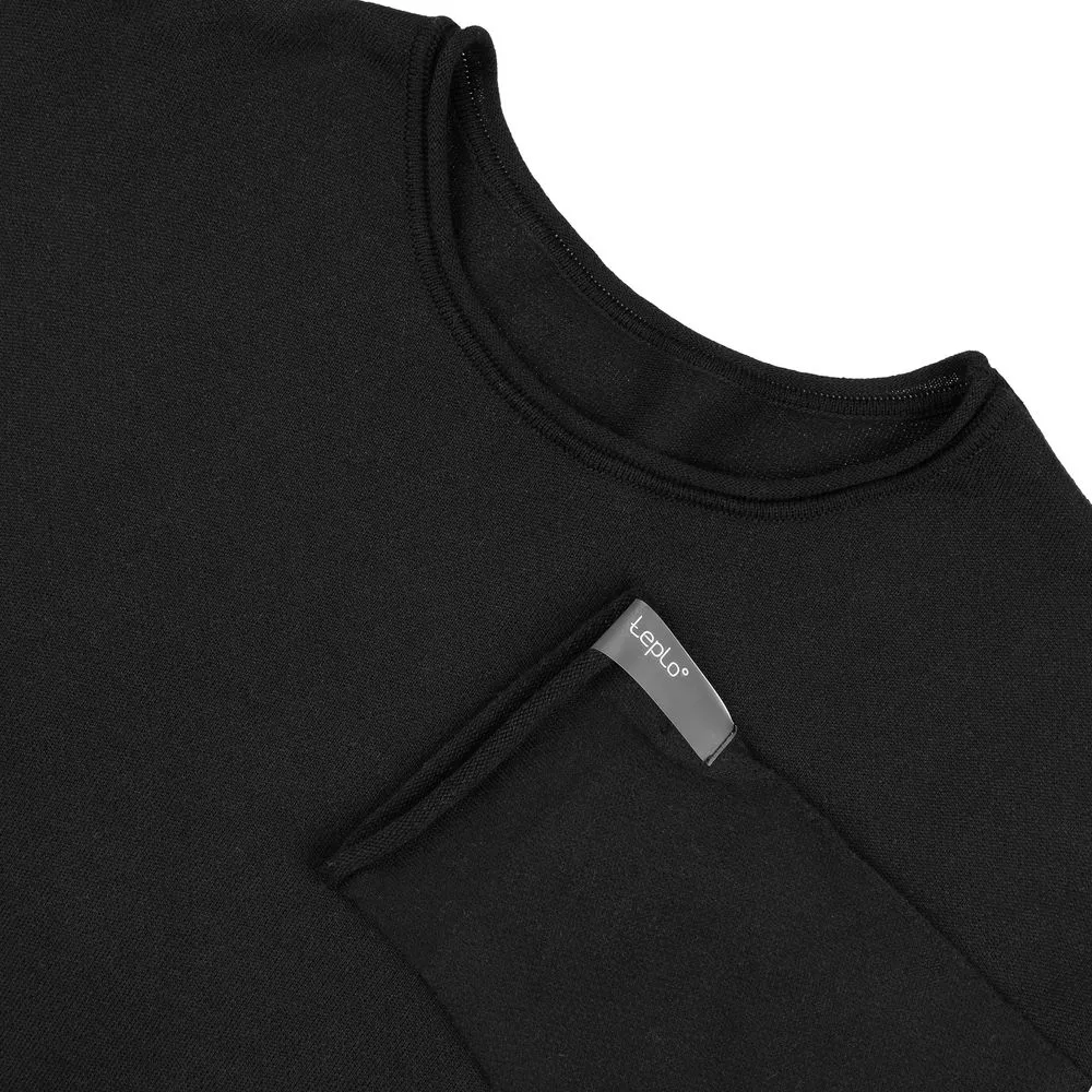 Лонгслив унисекс Siluetti Fuori, черный, размер L/XL заказать онлайн с вашим дизайном на заказ в Москве и области