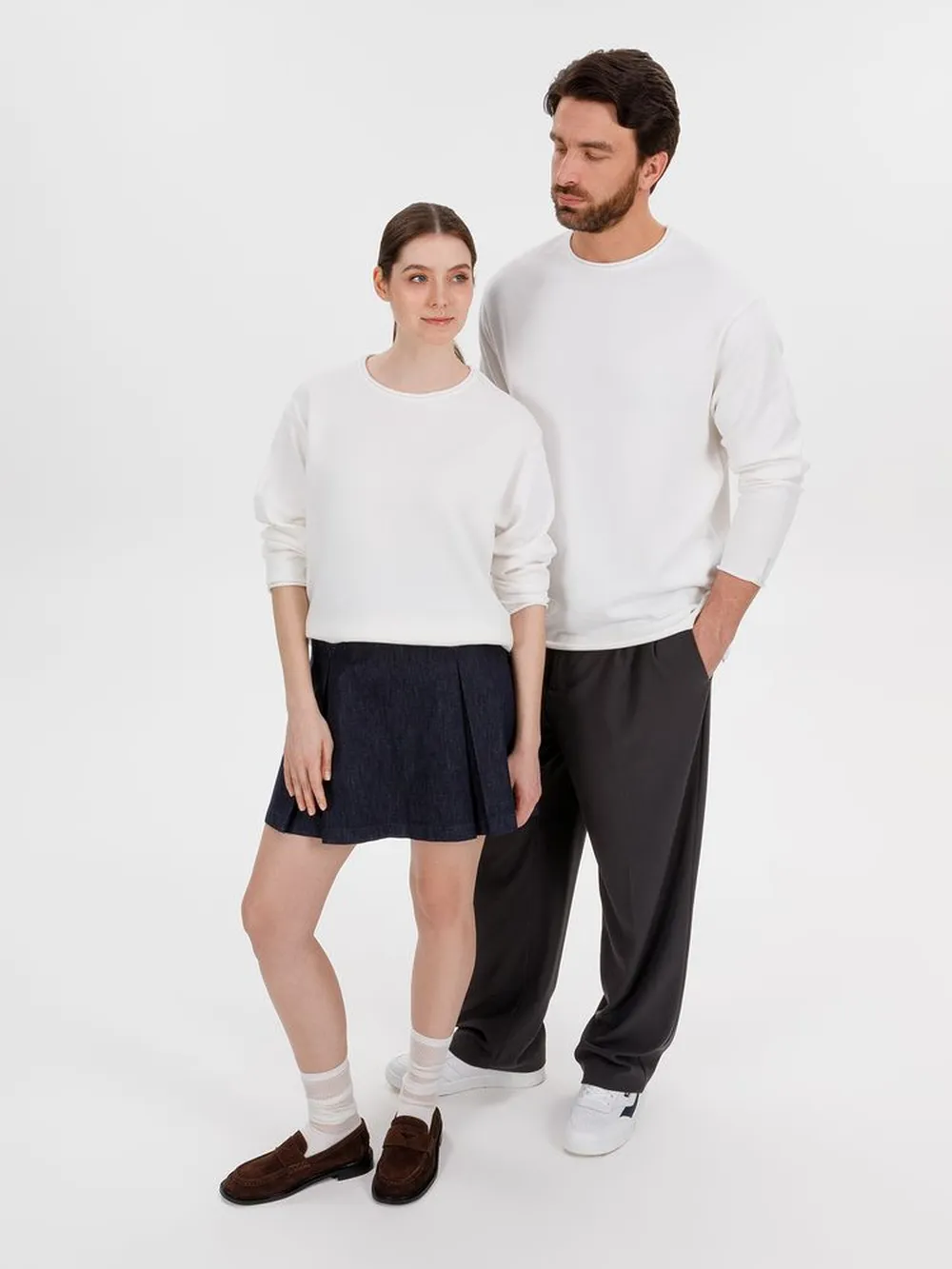 Лонгслив унисекс Siluetti Fuori, молочно-белый, размер L/XL заказать онлайн с вашим дизайном на заказ в Москве и области