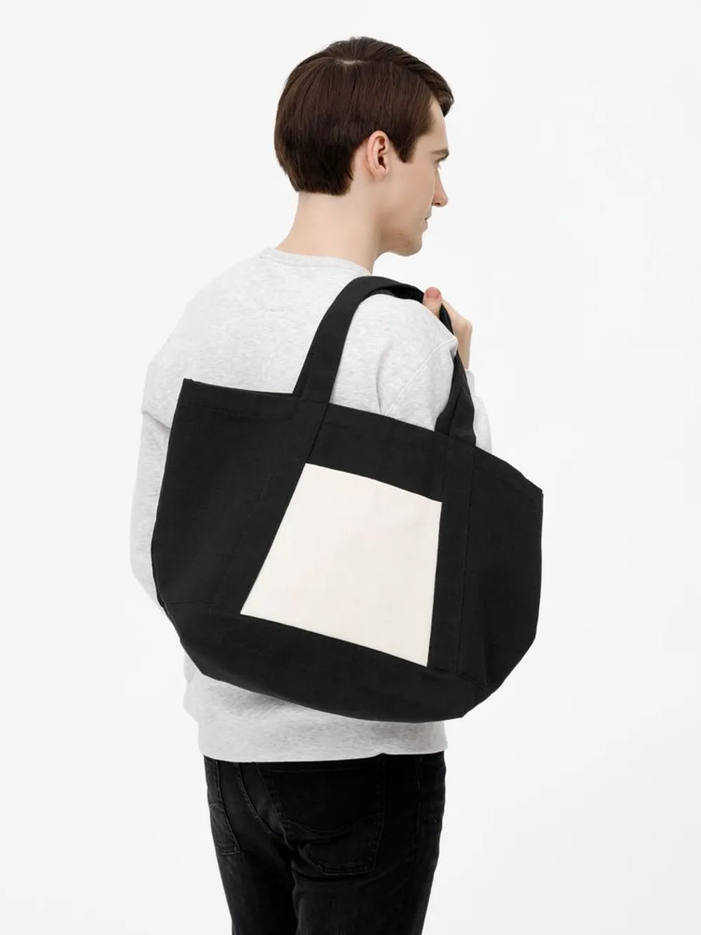 Шопер Shophop, черный с неокрашенным заказать онлайн с вашим дизайном на заказ в Москве и области