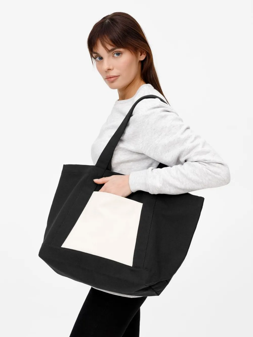 Шопер Shophop, черный с неокрашенным заказать онлайн с вашим дизайном на заказ в Москве и области