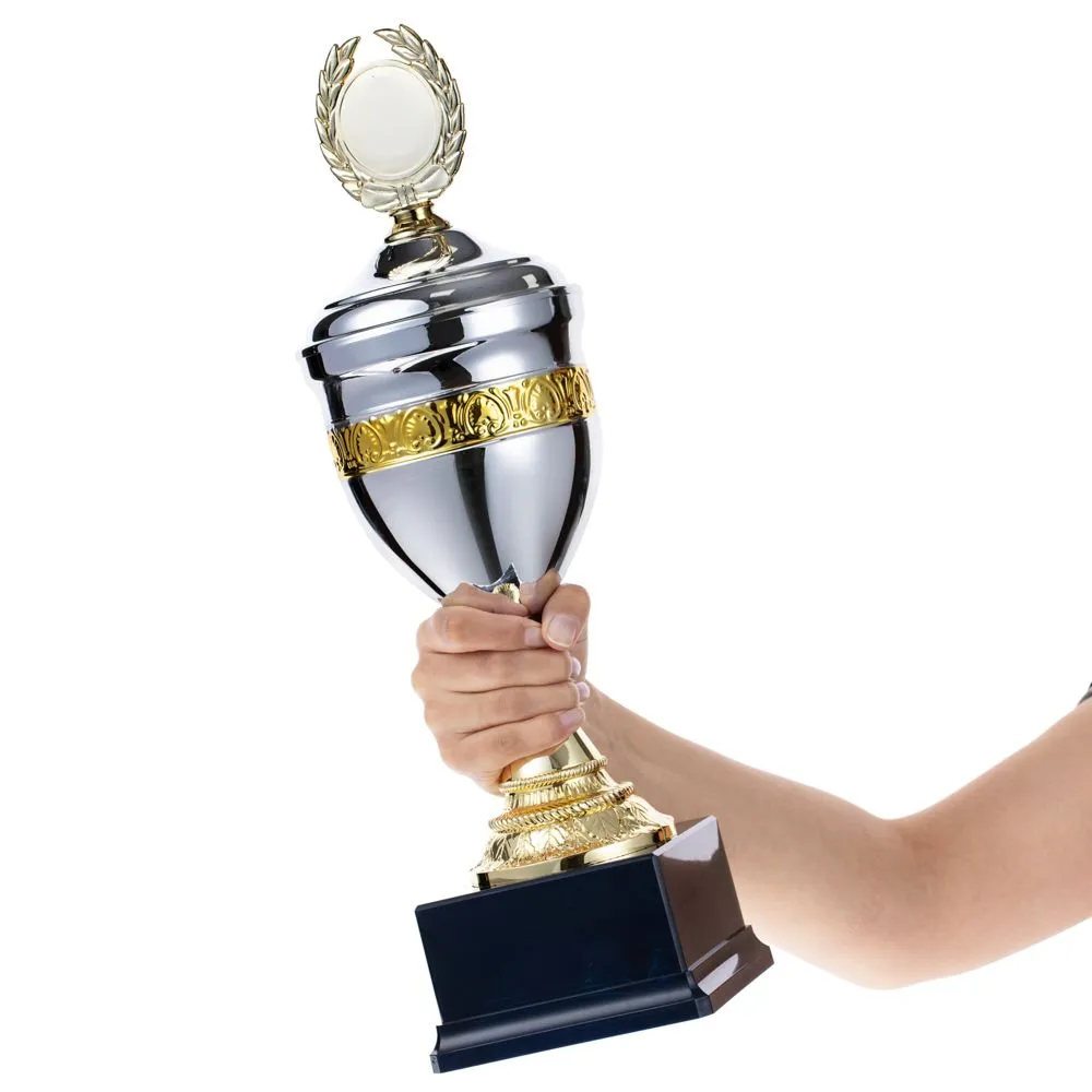 Кубок EnterPrize, серебристый заказать онлайн с вашим дизайном на заказ в Москве и области