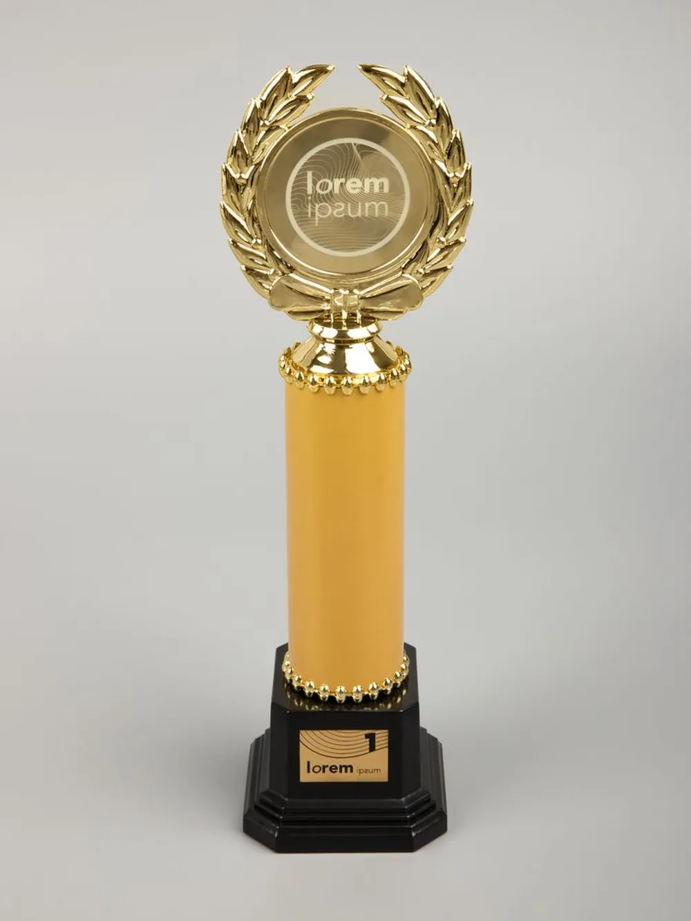 Стела EnterPrize, большая, золотистая заказать онлайн с вашим дизайном на заказ в Москве и области