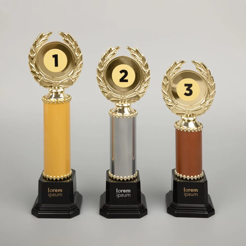 Стела EnterPrize, большая, золотистая заказать онлайн с вашим дизайном на заказ в Москве и области