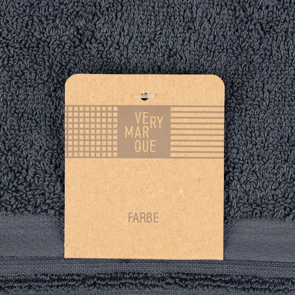 Полотенце Farbe, большое, темно-серое заказать онлайн с вашим дизайном на заказ в Москве и области