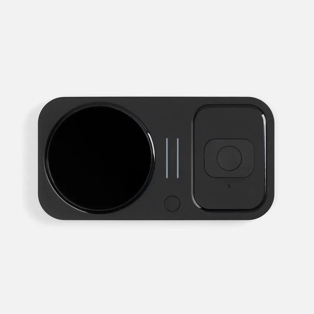 Беспроводное зарядное устройство с подогревом кружки Hot Task, черное заказать онлайн с вашим дизайном на заказ в Москве и области