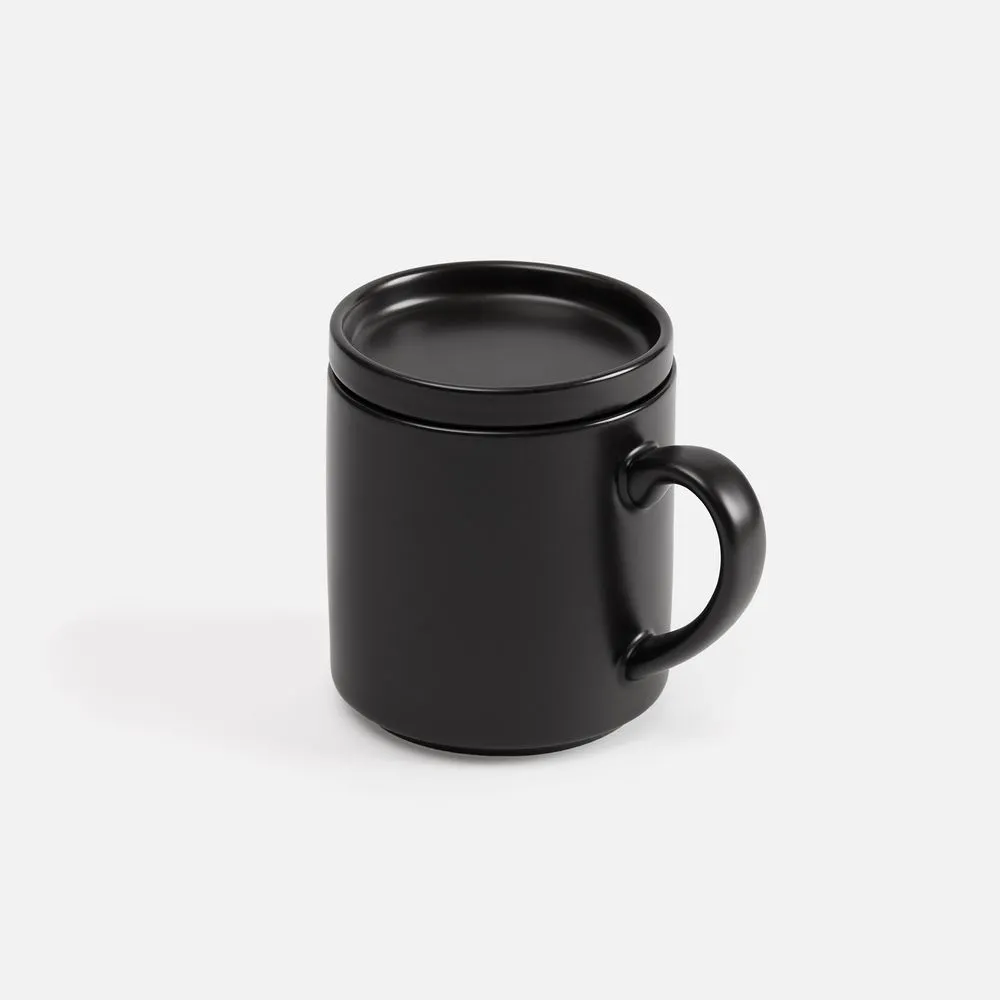 Беспроводное зарядное устройство с подогревом кружки Hot Task, черное заказать онлайн с вашим дизайном на заказ в Москве и области