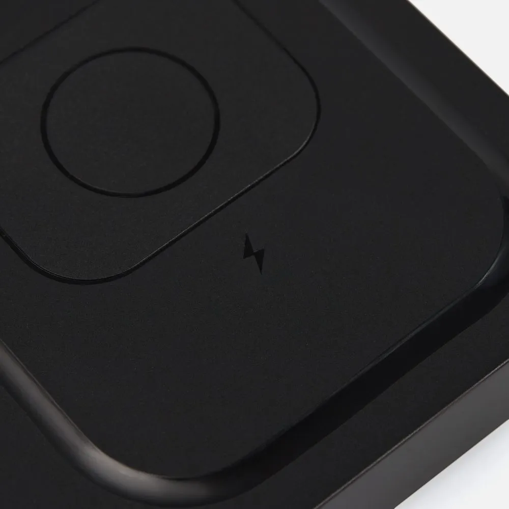 Беспроводное зарядное устройство с подогревом кружки Hot Task, черное заказать онлайн с вашим дизайном на заказ в Москве и области