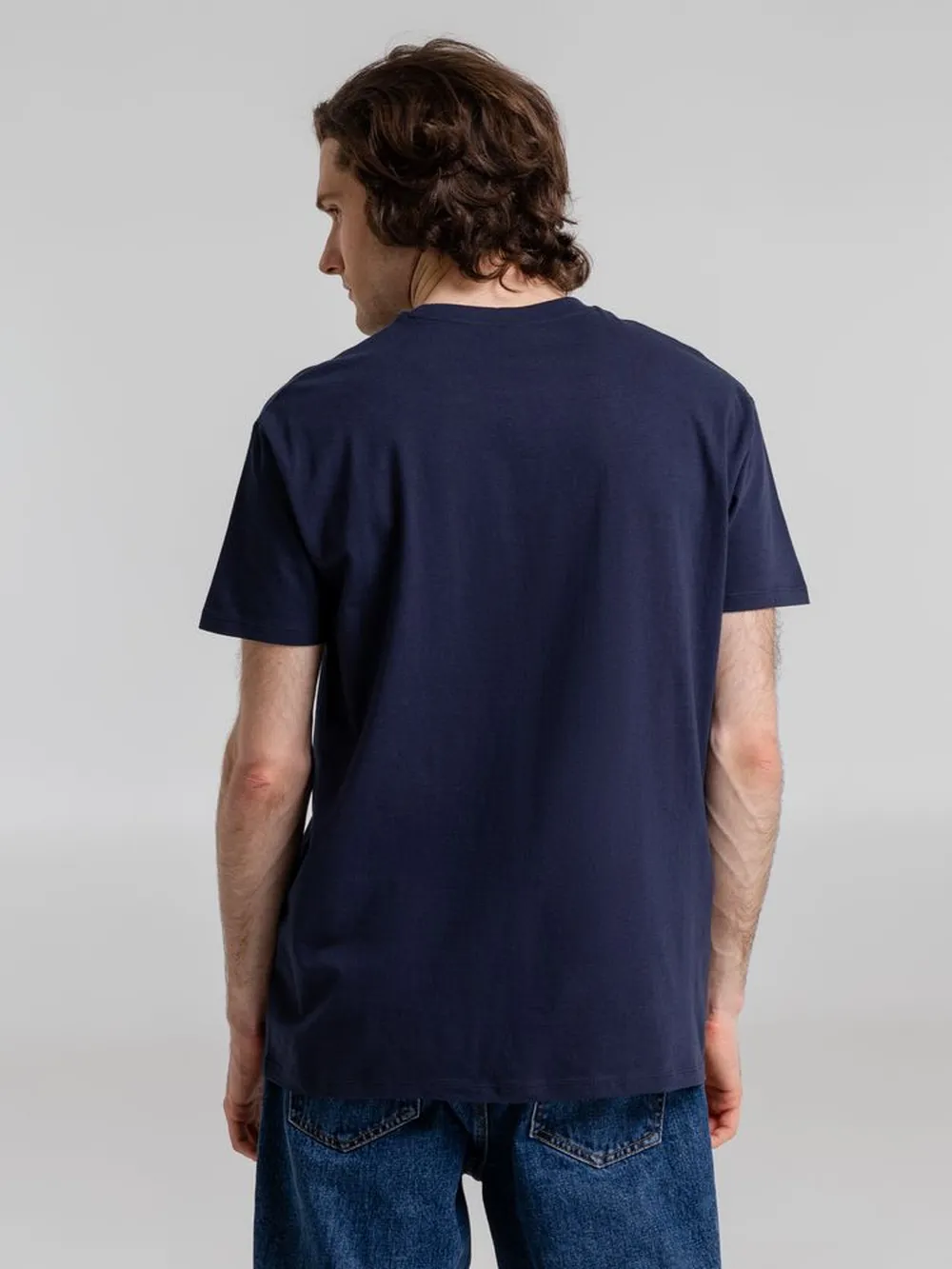 Футболка Imperial 190, кобальт (темно-синяя) заказать онлайн с вашим дизайном на заказ в Москве и области