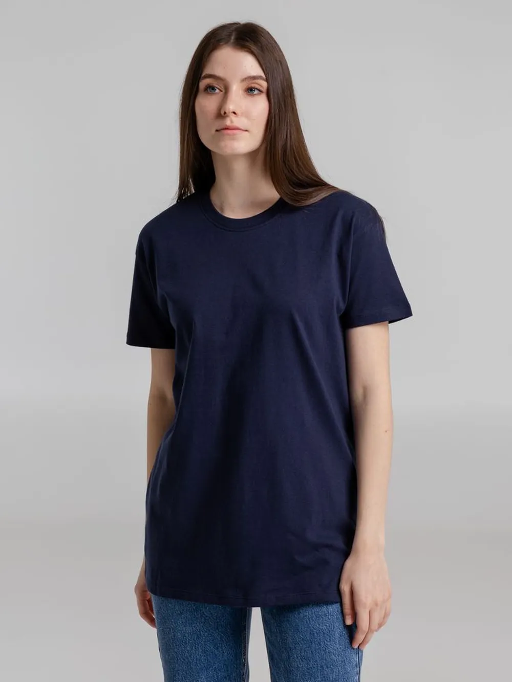 Футболка Imperial 190, кобальт (темно-синяя) заказать онлайн с вашим дизайном на заказ в Москве и области