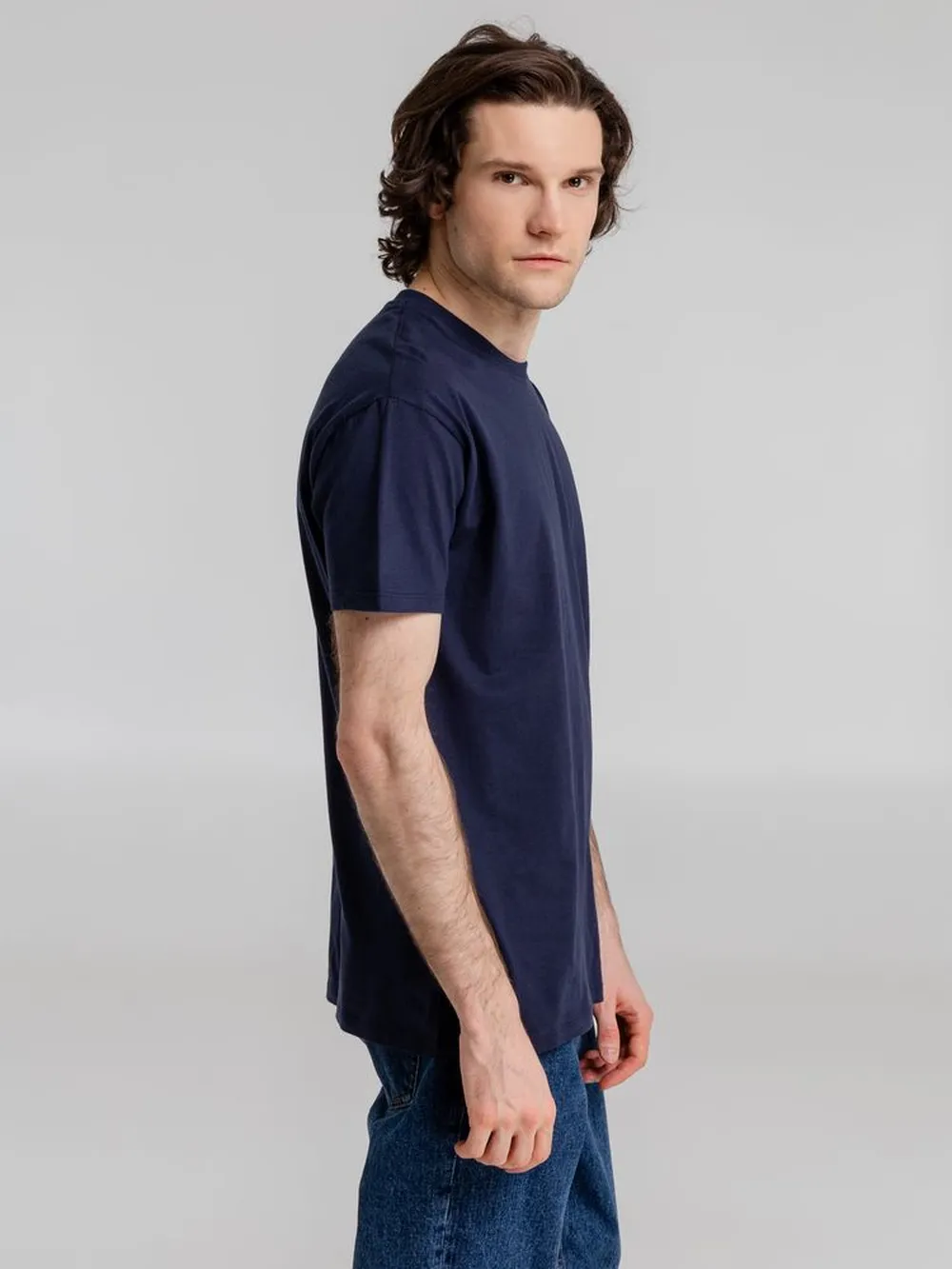 Футболка Imperial 190, кобальт (темно-синяя) заказать онлайн с вашим дизайном на заказ в Москве и области