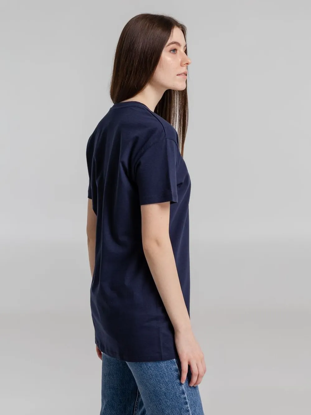 Футболка Imperial 190, кобальт (темно-синяя) заказать онлайн с вашим дизайном на заказ в Москве и области