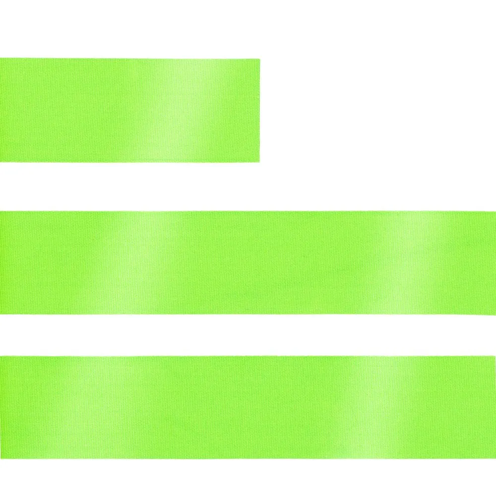 Лента сатиновая Satin 20 M, зеленый неон, 70 см заказать онлайн с вашим дизайном на заказ в Москве и области