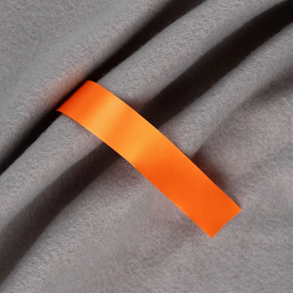 Лента сатиновая Satin 20 L, оранжевая, 130 см заказать онлайн с вашим дизайном на заказ в Москве и области