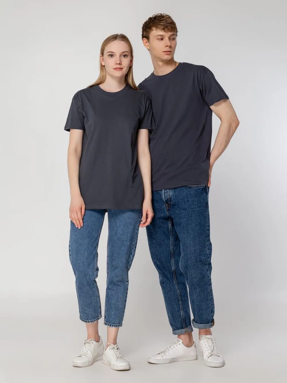 Футболка Regent 150 серая (стальная), размер L заказать онлайн с вашим дизайном на заказ в Москве и области