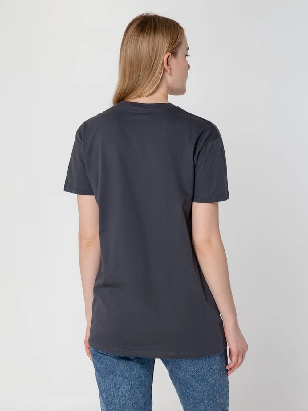 Футболка Regent 150 серая (стальная), размер L заказать онлайн с вашим дизайном на заказ в Москве и области